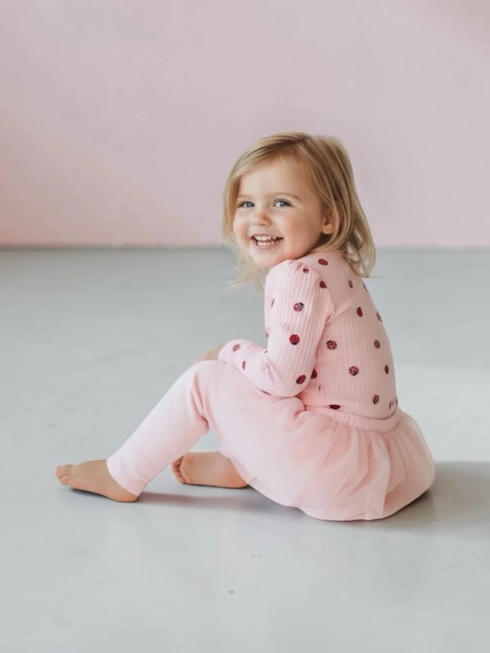 wonder nation Pink Ladybug Bodysuit And Matching Tulle Skegging Set